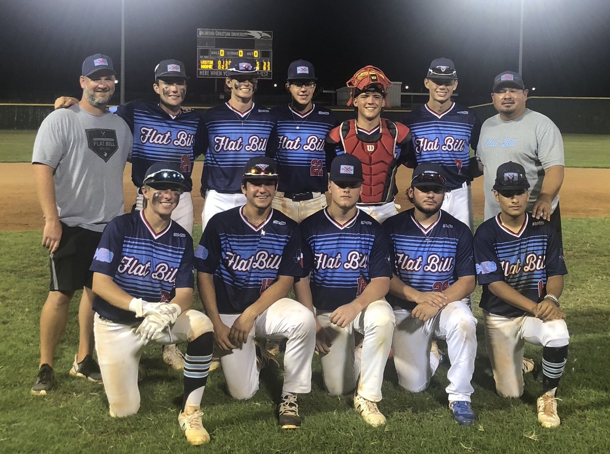 West Texas FlatBill 2022 ending the season with a Champiomship!!18-8 for the summer with 2 tournament championships.  Great group of ball players right here!  Most importantly GREAT YOUNG MEN!!  We played hard, had ups and downs on the field, and we had a ton of FUN!!
