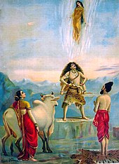 Survanshi king Dilipa who performed severe penances to bring river Ganga to earth from the heaven as only she could bestow nirvana to his ancestors who were burnt to ashes because of sage Kapil’s curse.Lord Brahma pleased with him granted his wish but to sustain.....2/n