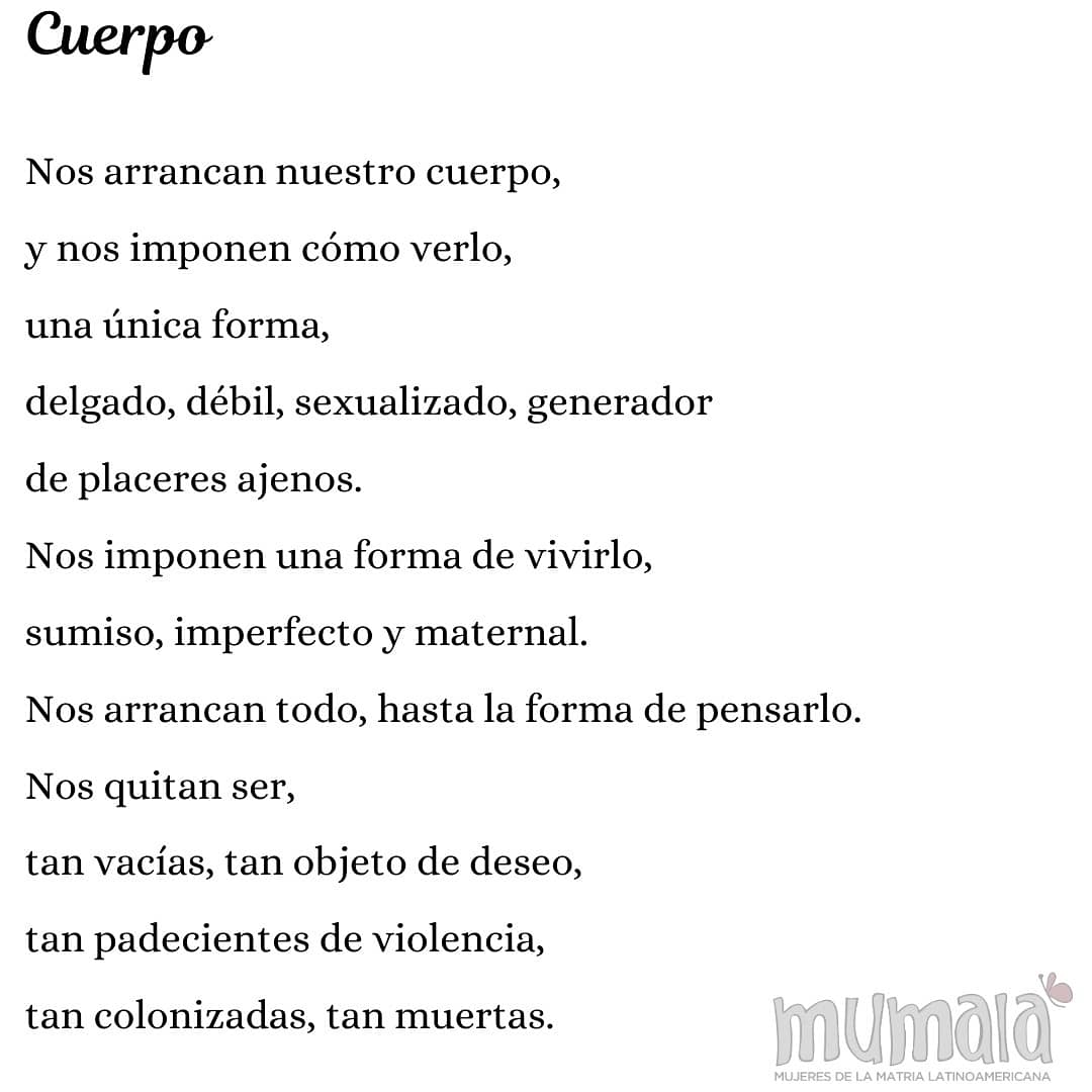 MumalaMdp's tweet photo. 📢 Segunda edición de #columnamumalera : "CUERPOS"
- En esta edición nuestra compañera @_jazlda nos invita a reflexionar sobre nuestrxs cuerpxs, lxs cuerpxs estereotipados y como son tratadxs. 
Esperemos que lo disfruten.
@MuMaLaNacional https://t.co/vMzqyTZoQj