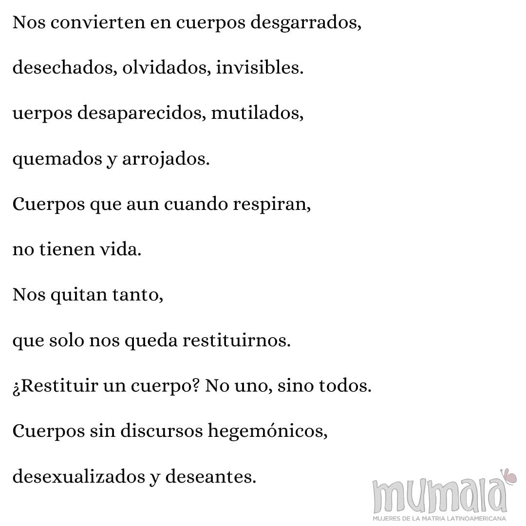 MumalaMdp's tweet photo. 📢 Segunda edición de #columnamumalera : "CUERPOS"
- En esta edición nuestra compañera @_jazlda nos invita a reflexionar sobre nuestrxs cuerpxs, lxs cuerpxs estereotipados y como son tratadxs. 
Esperemos que lo disfruten.
@MuMaLaNacional https://t.co/vMzqyTZoQj