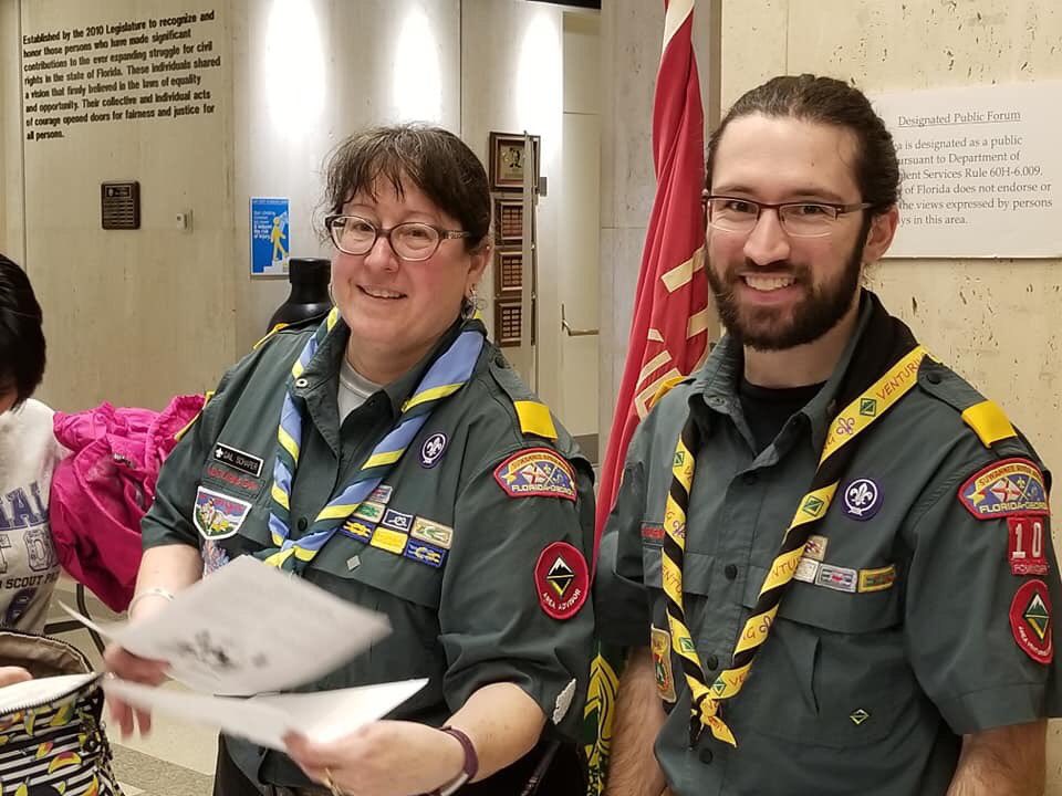 It’s scout scarf Day ,