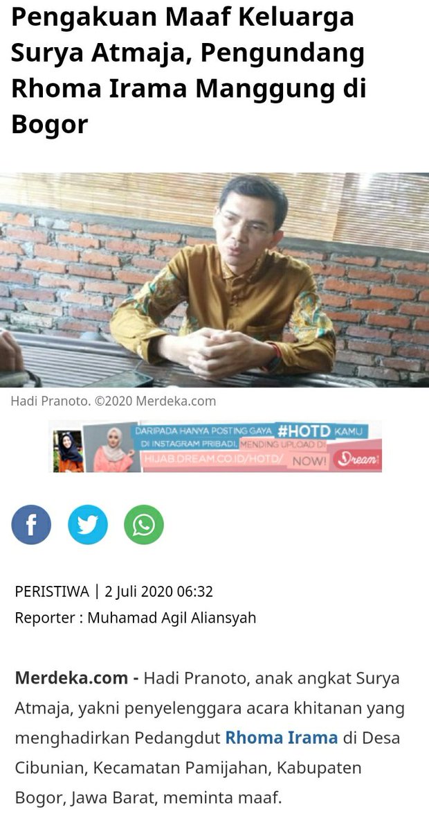 35. di buat oleh sebuah PT di Bogor. Lalu apa hubungannya dengan panggung Rhoma Irama?Sama - sama di Bogor.