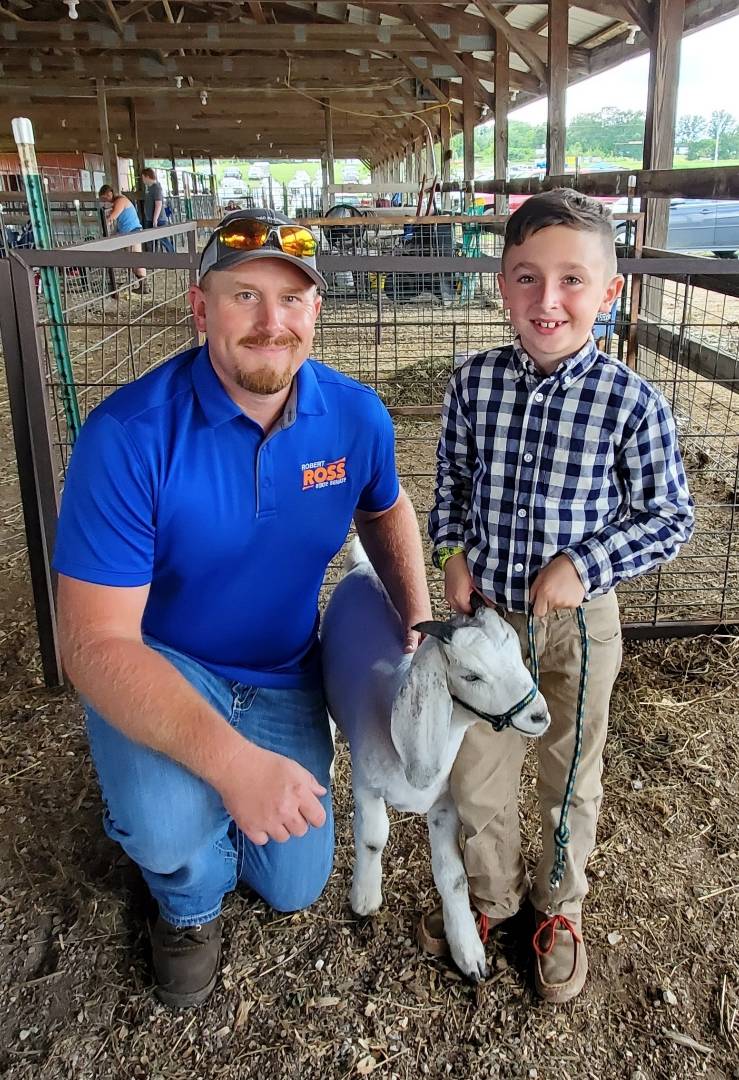 Also proud to purchase Eli's goat today at the Texas County Fair!  So happy that these kids are learning the value of work &amp; responsibility!