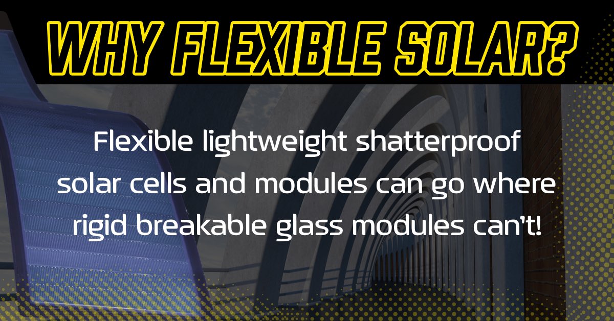 Flexible, lightweight, shatterproof solar cells in modules can go where breakable glass modules can’t.🚫
• 
•
#keystoroofs #flexiblesolarpanels #flexiblesolar #solar24news #commercialsolar #solar #solarsystem #solarenergy #solarpanels #solarpower #solarpv #offgridliving