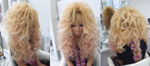 Long Wavy Gyaru Hair (Blonde)