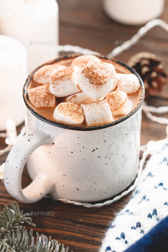 hot chocolate w/ marshmallows so mf good especially in winter