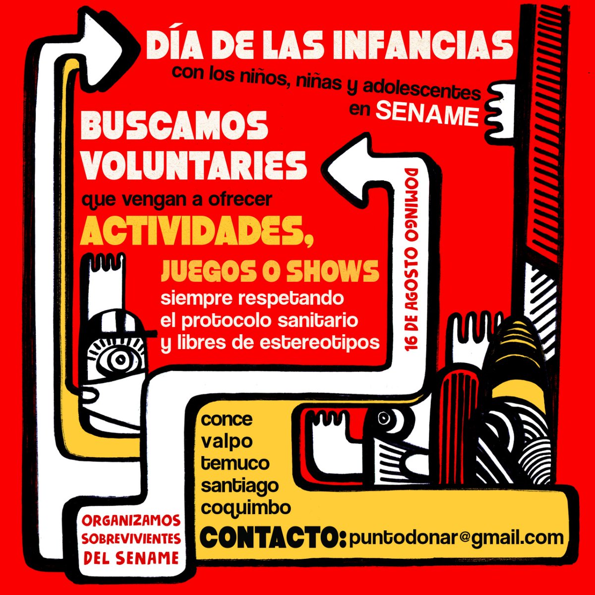 Súmate, colabora con NNA en situación de Sename...
#DiaNNASename <a href="/CristobalYessen/">Cristóbal Yessen</a>