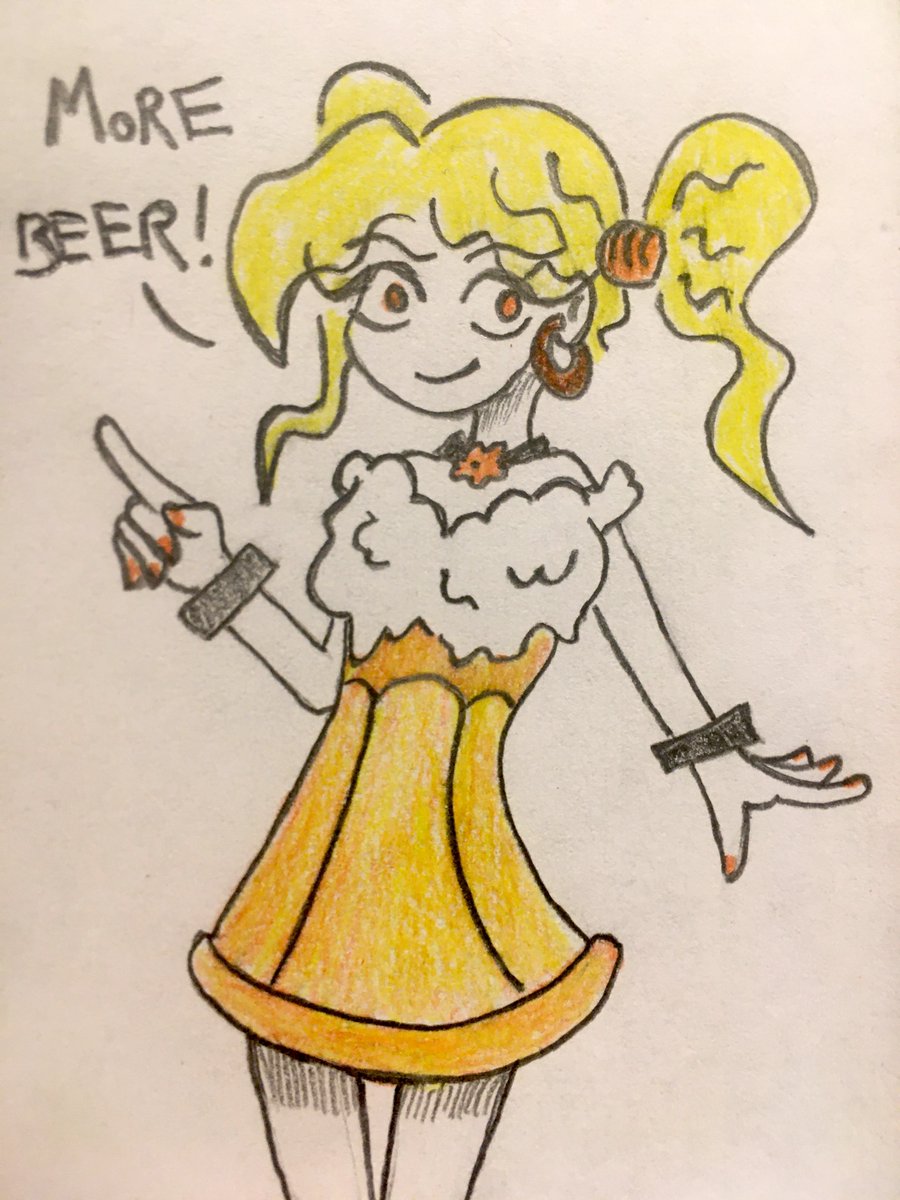 I asked for a word, and today's reply was 'more beer'. So here it is.

#Gabolical #Itsgabbo #GabeEly #quicksketch #sketch #clothingsketch #clothingdesign #clothing #dress #beer #beerdress #conceptdress #conceptclothing #morebeer #girlindress #beerstein #stein #fashion #concept