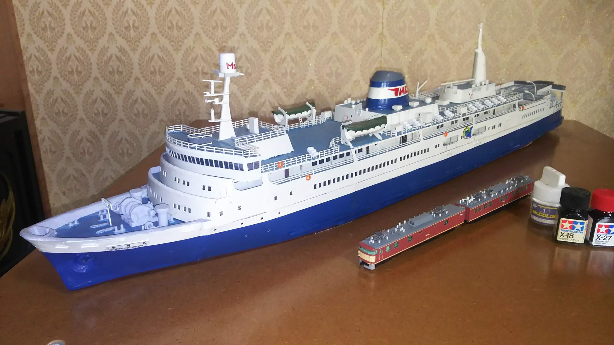 青函連絡船 摩周丸 縮尺1/700模型 1/700 青函連絡船 摩周丸 バンモデリング BANGMODELING