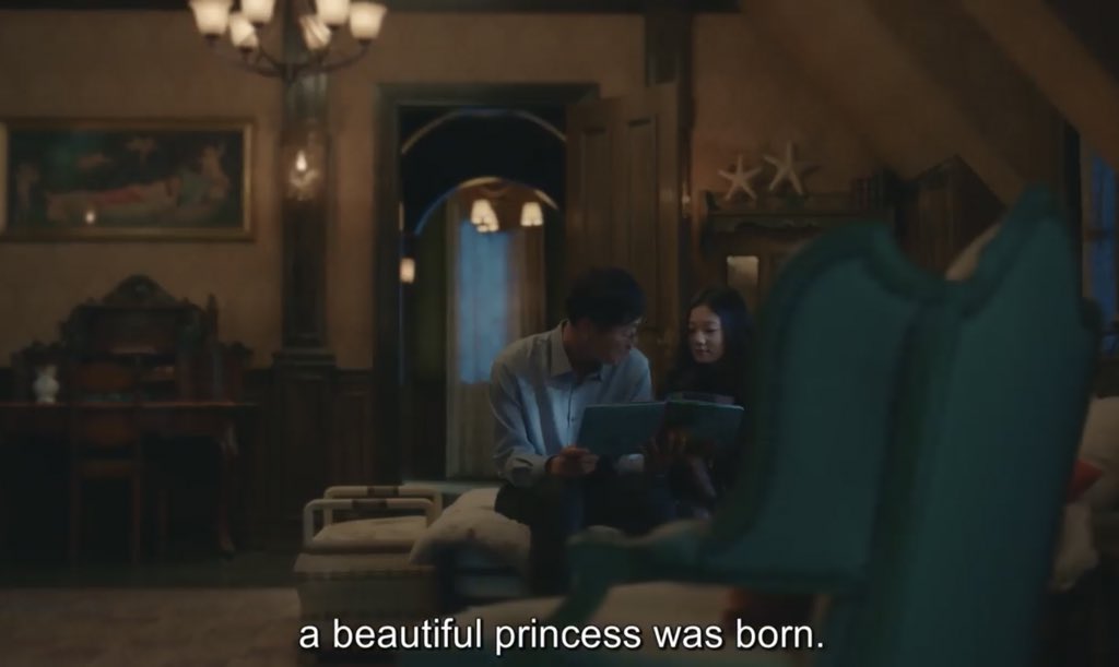 In episode 13, there were 2 fairytales mentioned in this episode: Janghwa Hongryeon and Sleeping Beauty, which was narrated by Mr. Ko.  #ItsOkayNotToBeOkayEp13