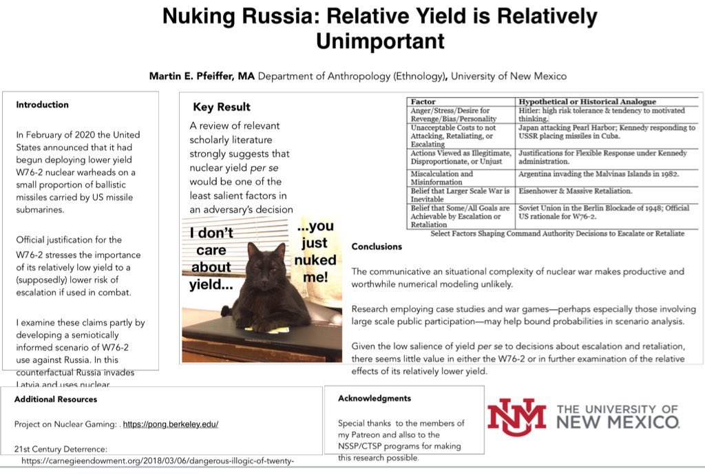 In scenario I decomposed for exploratory model:Russia invades Latvia & uses 2 bomber delivered nukes, launched from airfield in Latvia, against a NATO airfield & command post in Latvia. US/NATO drops W76-s2 on Latvian airfield & a command post near Smolensk.