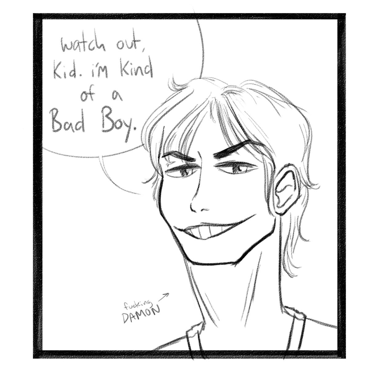 kikichamma's tweet photo. so i'm watching Vampire Diaries for the first time with my friend who is a SUPER fan...and my LEAST FAVORITE character made an appearance in my dream last night and well...

it went about as well as anyone who's heard me talk about him could expect it to. ' v ' https://t.co/jSQI12vNec