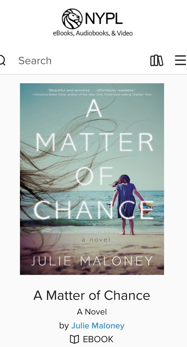 Look what popped up. Available on audio and ebook. Love how it keeps chugging along.