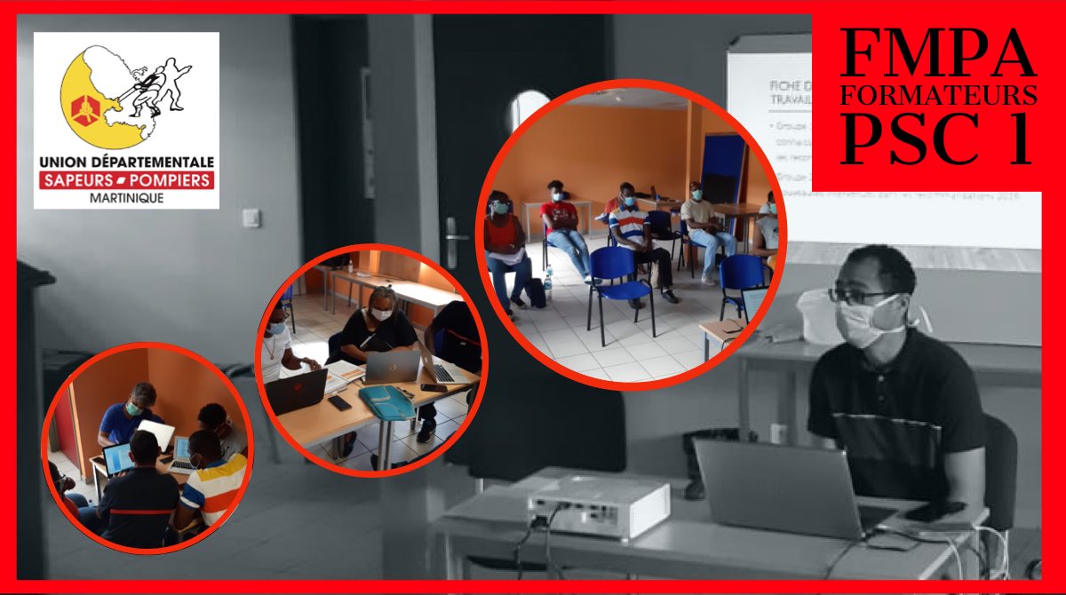 Udsp972's tweet photo. Première Formations de Maintien et de Perfectionnement des Acquis (#FMPA) de l’@Udsp972 pour les formateurs PSC1 depuis la reprise des activités #apresconfinement https://t.co/XqmJq232bb