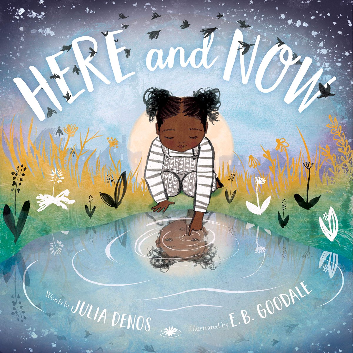 This book by  @juliadraw has vivid illustrations from  @ebgoodale that "...shows readers how to appreciate the here and now...celebrate our ever-connected world."