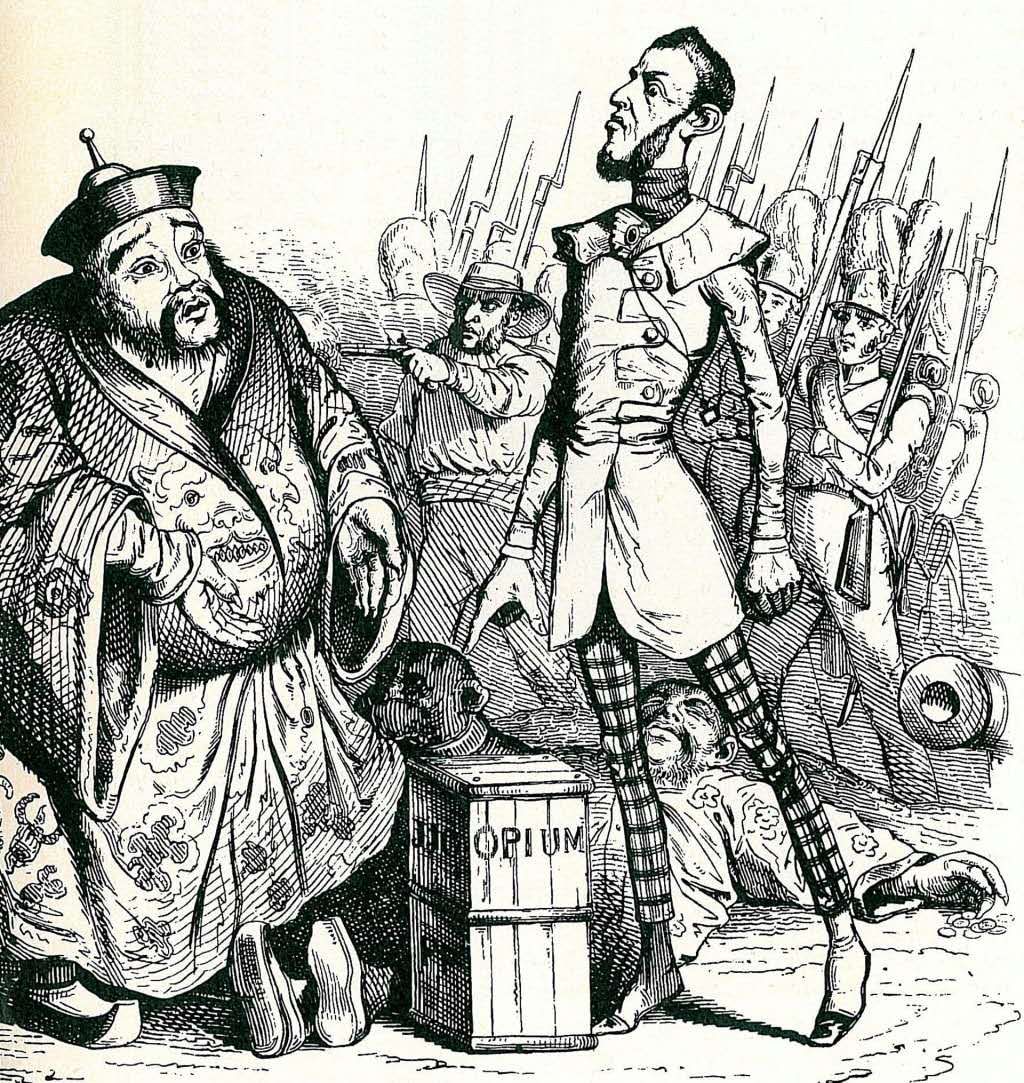1842 colonial gunboats seized Hong Kong, forcing China to take their opium &amp; stealing China’s tea trade.

Today colonialism has a new face: #BULLYNOMICS. Talk capitalism, use banks &amp; bans to attack leading Chinese companies.

Same tactics, but a different world.