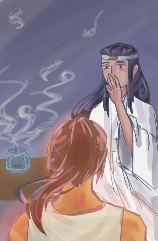 cupof_greentae's tweet photo. ".. Da-ge?"
sketchy #nielan #NielanWeekend2020 day 1: reincarnation, incense

modern!reincarnation!Nie Mingjue finds a funky incense burner and travels back in time https://t.co/vCvuE8brGx