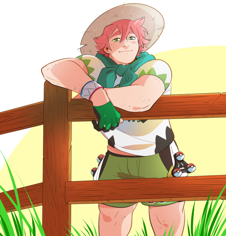 Milo, the grass-type gym leader from GalarLook at him 
