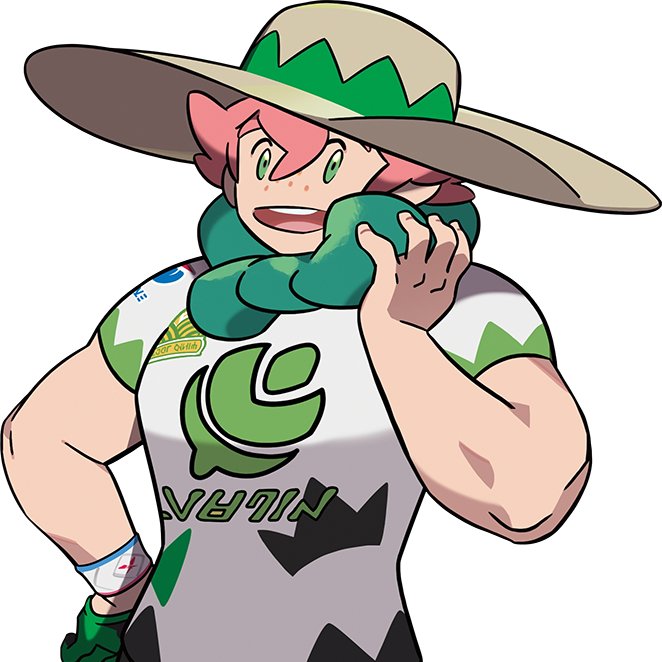 Milo, the grass-type gym leader from GalarLook at him 