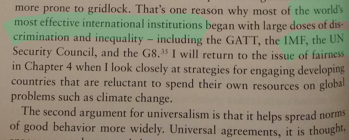 3\\ I wonder what evidence the author would adduce for the effectiveness of the UN and IMF