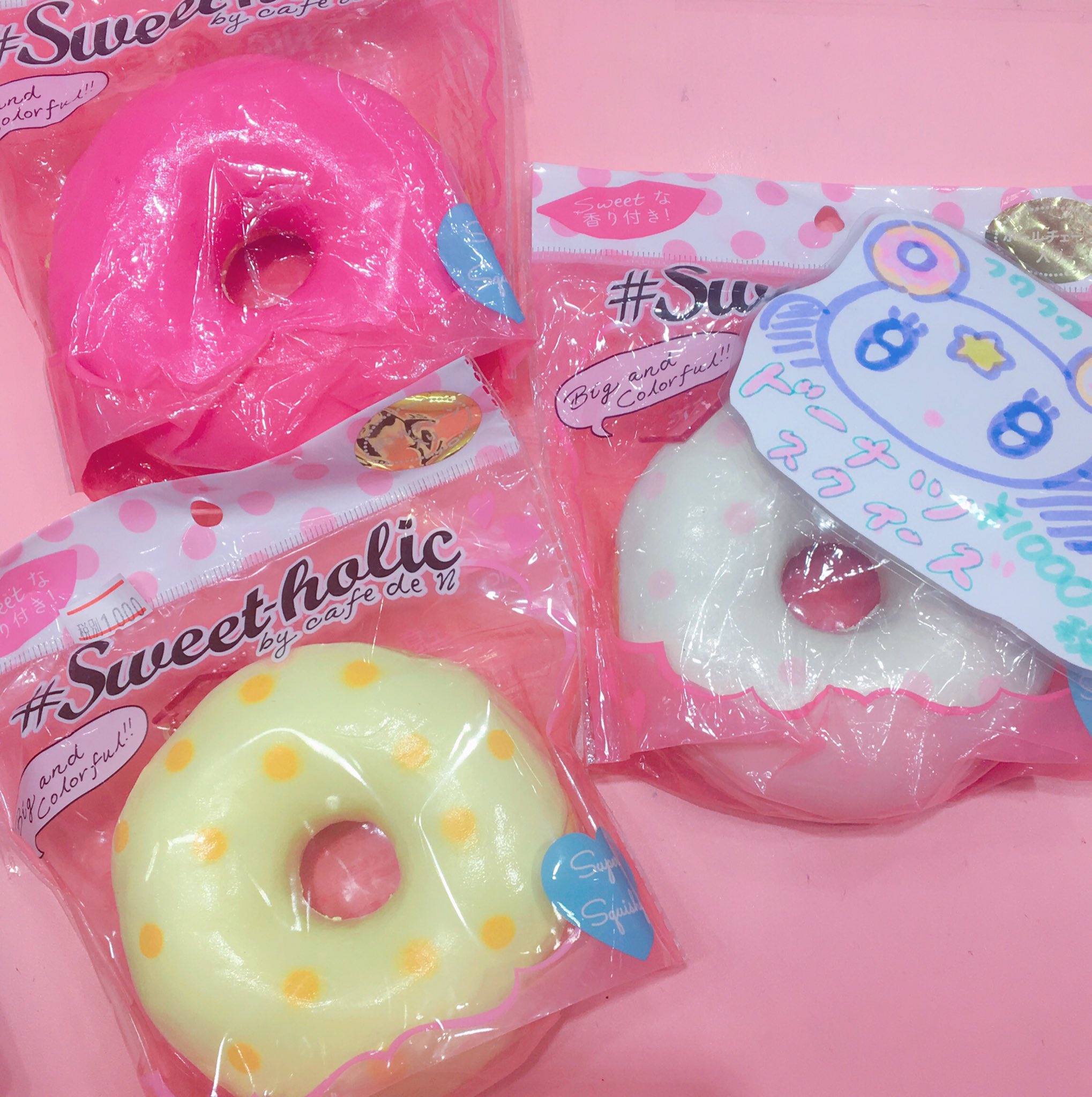 SALE/67%OFF】 CAFÉ de N ピンクドーナツスクイーズ スクイーズ ハート形ドーナツ(まとめ売り)