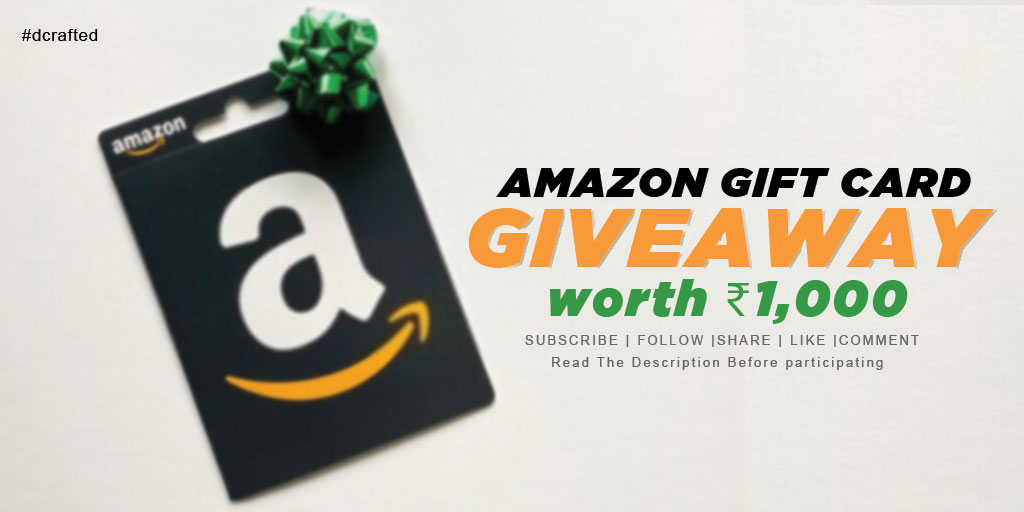 TheDcrafted's tweet photo. 1000 Subscribers Celebration is Still Going on, So What You are Waiting For, Go Ahead.
Watch Video : https://t.co/ZkheAXlpry
Do Retweet and secure an extra entry for the competition.
#Giveaway #GiveawayAlert #Amazon #dcrafted #amazongiftcard #giveawaycontest #giveaways https://t.co/2qwX1ciWdA