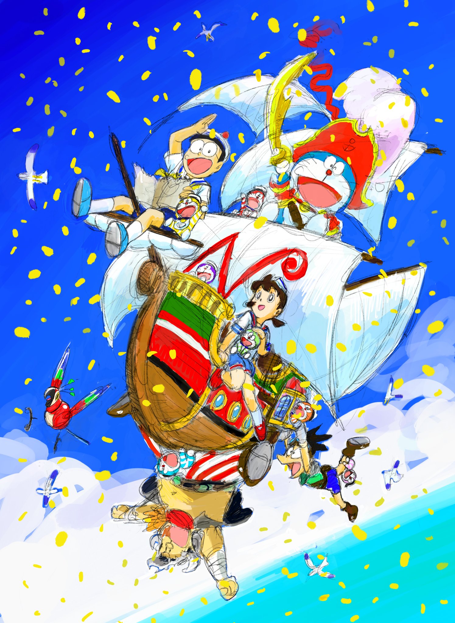 亀田祥倫 のび太の宝島 放送観ていただきありがとうございました 脚本の川村元気さんと監督の今井一暁さんは 今度の金曜日公開がはじまる のび太の新恐竜 でも再びタッグを組んでます 話も作画もパワーアップしてますので 是非足を運んでみて