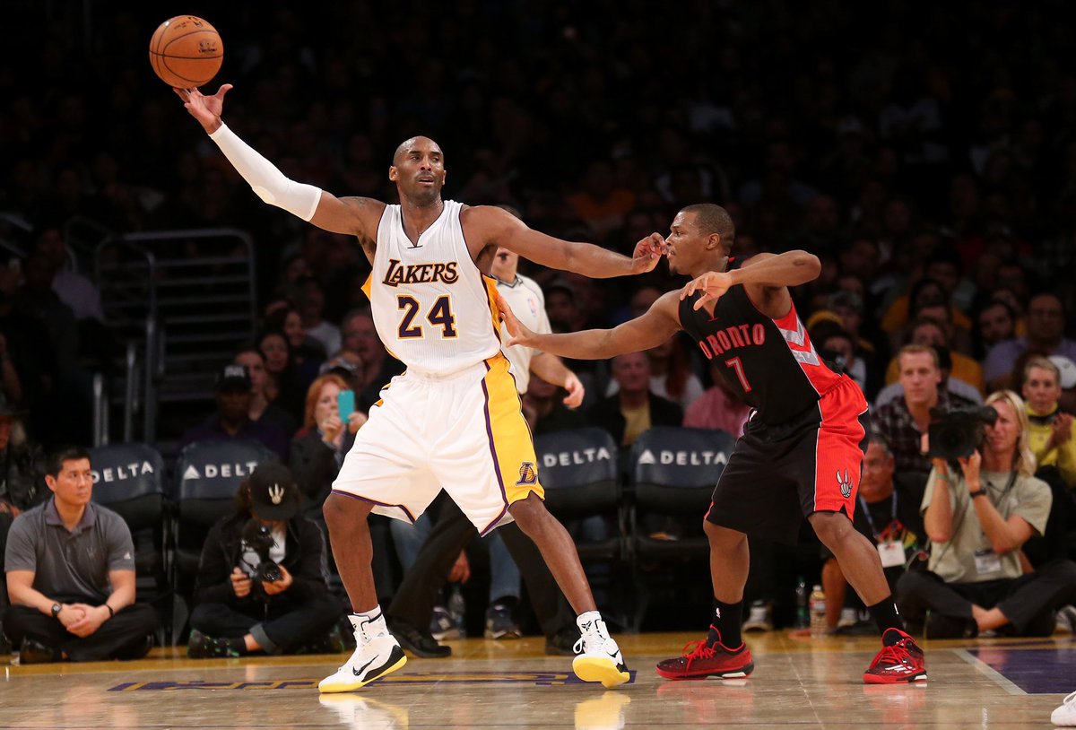 ComplexSports's tweet photo. The Lakers haven’t beat the Raptors since 2014. 

Kobe’s stat line that game:
31 points
12 assists
11 rebounds 

Carrying LA to a win. https://t.co/jFAducPUtl