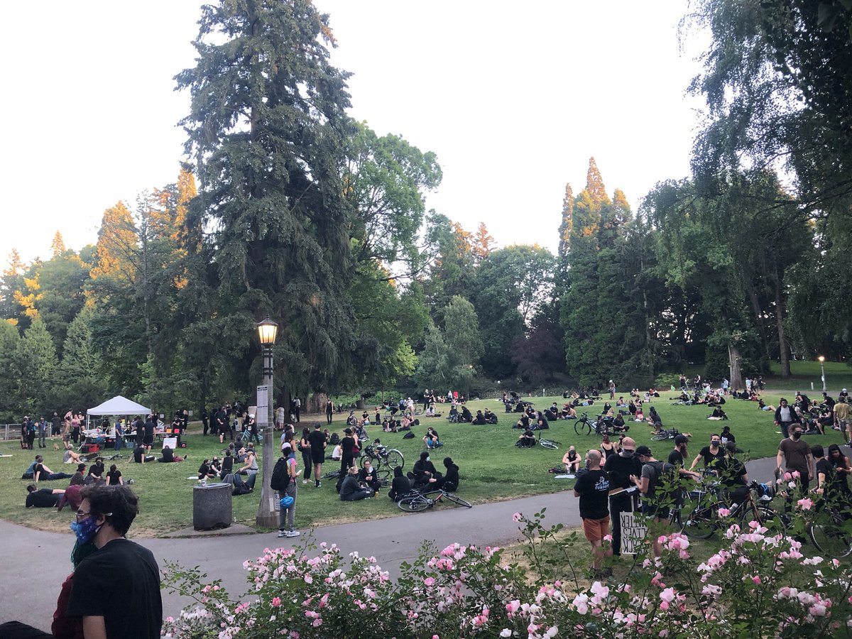I’m at Laurelhurst park in Portland, where there is a march planned for this evening.  #blacklivesmatter     #protest  #pdx  #Portland  #Oregon  #BLM  #acab  #PortlandProtests  #PDXprotests  #PortlandStrong