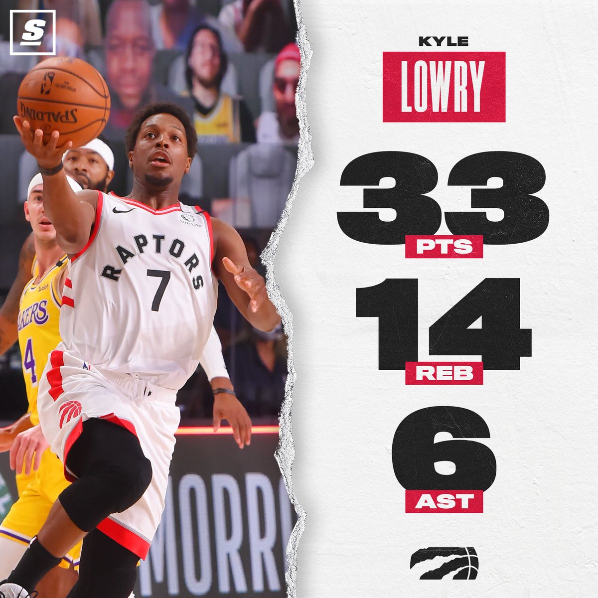 theScore's tweet image. Have a night, Kyle Lowry! 🙌