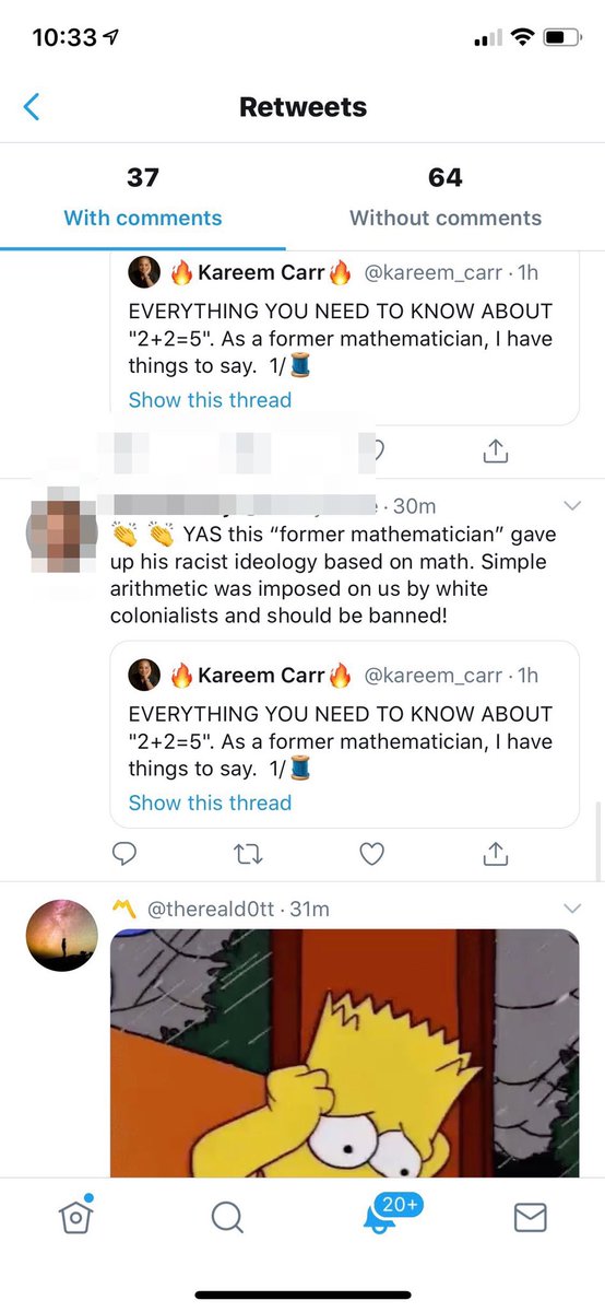 Kareem has been attacked by  @ConceptualJames as a woke ambassador for this, others speculating he’s only in academia because of affirmative action (), and other nonsense.  https://twitter.com/kareem_carr/status/1289761402639380484