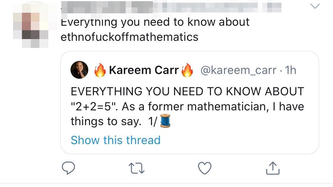 Kareem has been attacked by  @ConceptualJames as a woke ambassador for this, others speculating he’s only in academia because of affirmative action (), and other nonsense.  https://twitter.com/kareem_carr/status/1289761402639380484