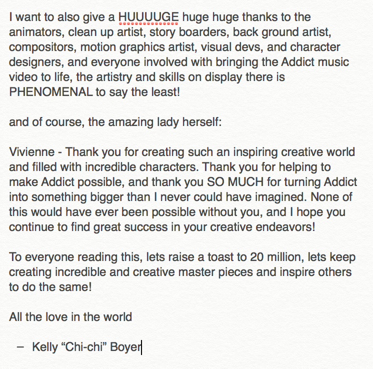 Thank you all SOOOO much for 20,000,000 views on Addict!! To commemorate the occasion, I wanted to express my thanks on this occasion #addictx1million #addiction #Addict
@SilvaHound @kovox @AshNicholsArt @VivziePop 