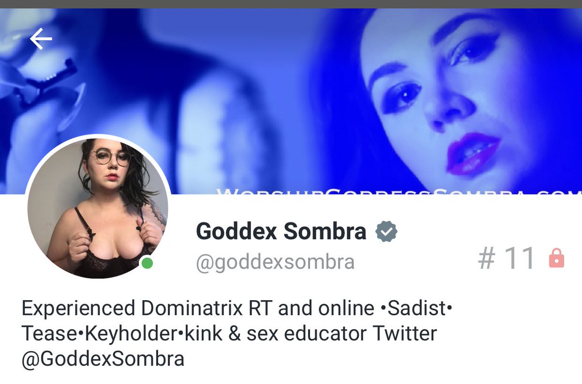 goddexsombra's tweet photo. I’m #11 on #avnstars still half off for 27 more people subscribe and see what the buzz is about https://t.co/oxR2FPKacH #Femdom https://t.co/qhN7HjlXsn
