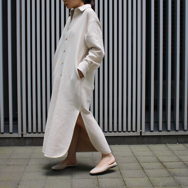 wool cotton heavy mesh one-piece サイズ01｜レディース 