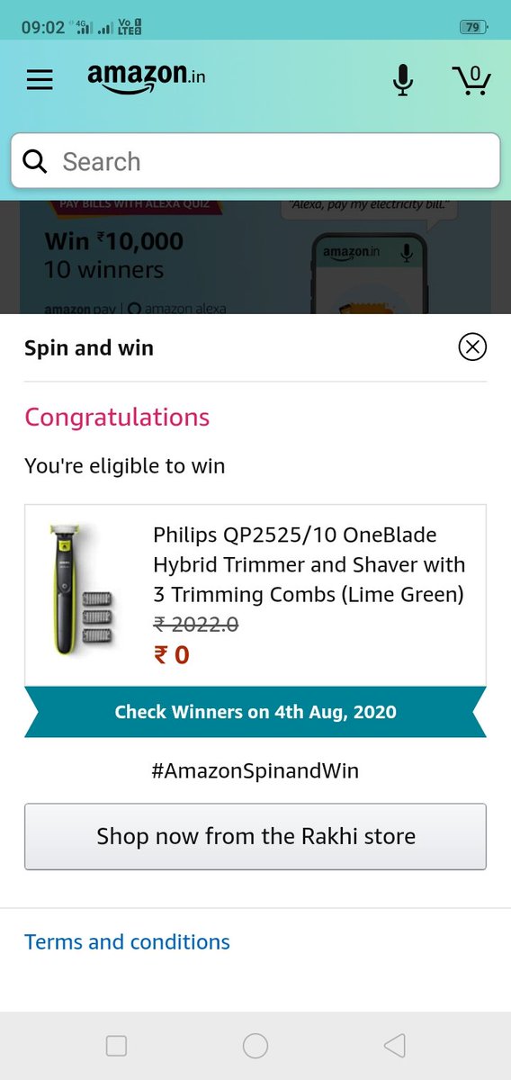 AshokDagur__'s tweet photo. I am eligible to win give my response  #AmazonSpinandWin https://t.co/VYLQUKQDGC
