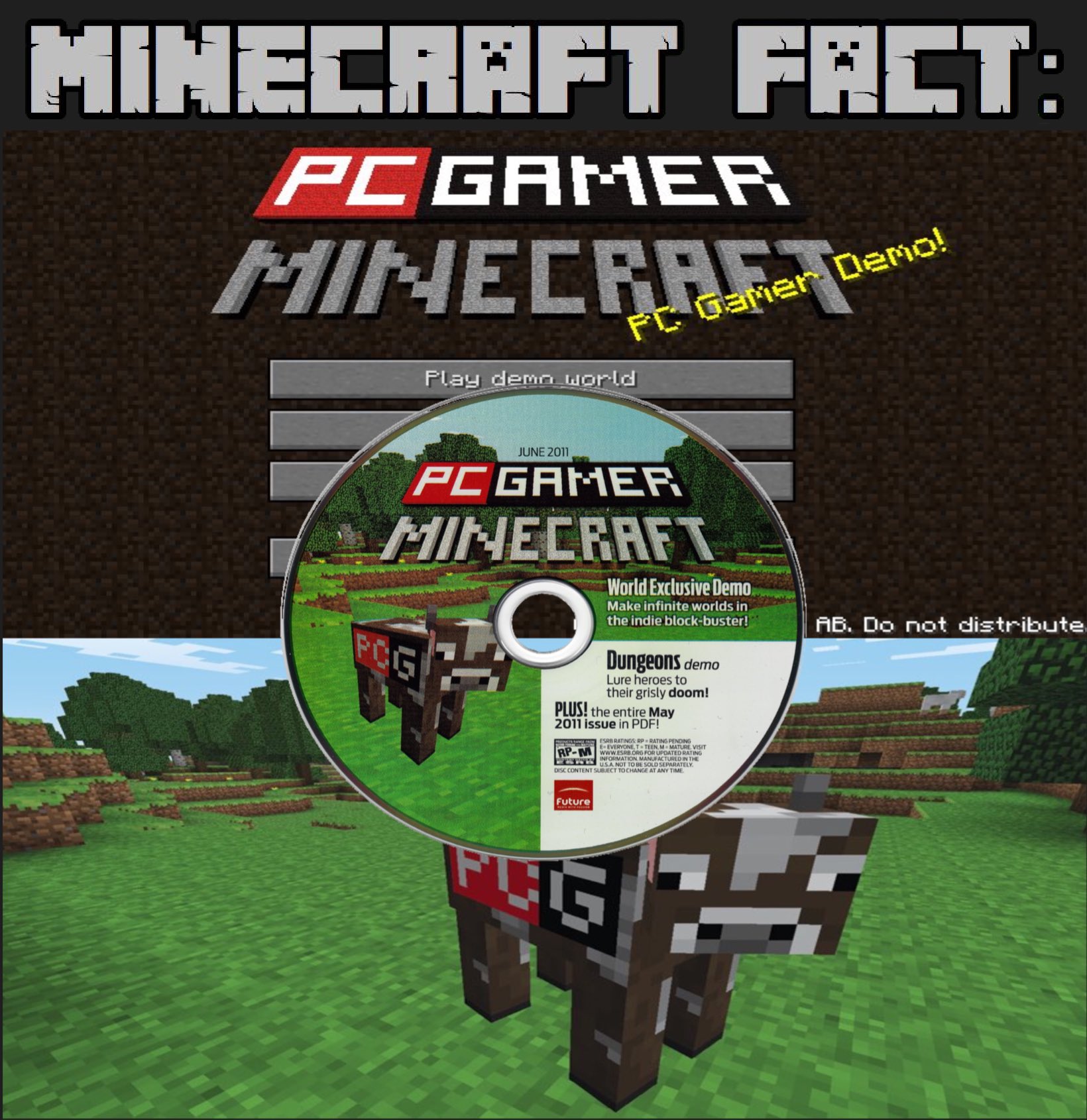 Codename Craft Caves Cliffs Hype Minecraft Had A Demo In One Issue Of Pc Gamer The Exclusive Difference Is That The Cows Have Pcg Branded On Their Body Codename Craft Caves Cliffs Hype Minecraft Had A Demo In One Issue Of Pc Gamer The Exclusive Difference Is That The Cows Have Pcg Branded On Their Body