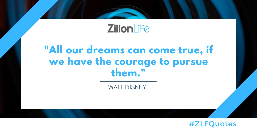 ZillonLife's tweet photo. "Have the courage to pursue your dreams"
.
.
.
.
#ZLFQuotes #sundayvibes  #dreams #goals #quote #quotesoftheday #SundayThoughts https://t.co/Nv5xN1GPxn