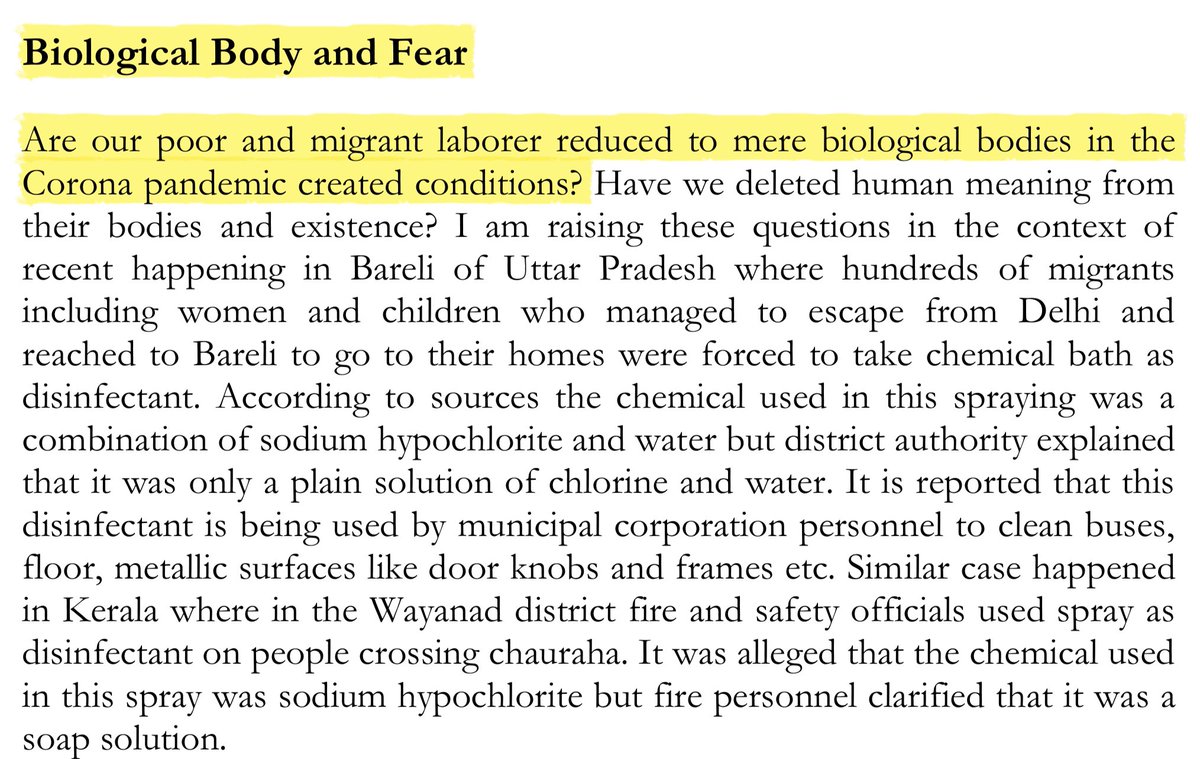 Of Biological Body & Fear. Why do we treat the poor like this?