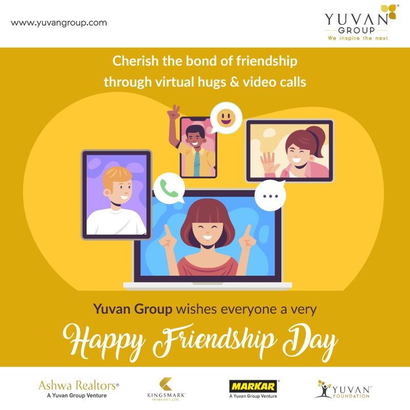 yuvangroup_2014's tweet photo. Friends are the families we choose for ourselves. Here's wishing everyone Happy Friendship Day!!!

#YuvanGroup #AshwaRealtors #Markar #Kingsmark #YuvanFoundation #Mumbai #Thane #HappyFriendshipDay #FriendsForLife #Love #Friends #FriendshipGoals #Friendship #Family #Happiness https://t.co/9YLR0DWaeL