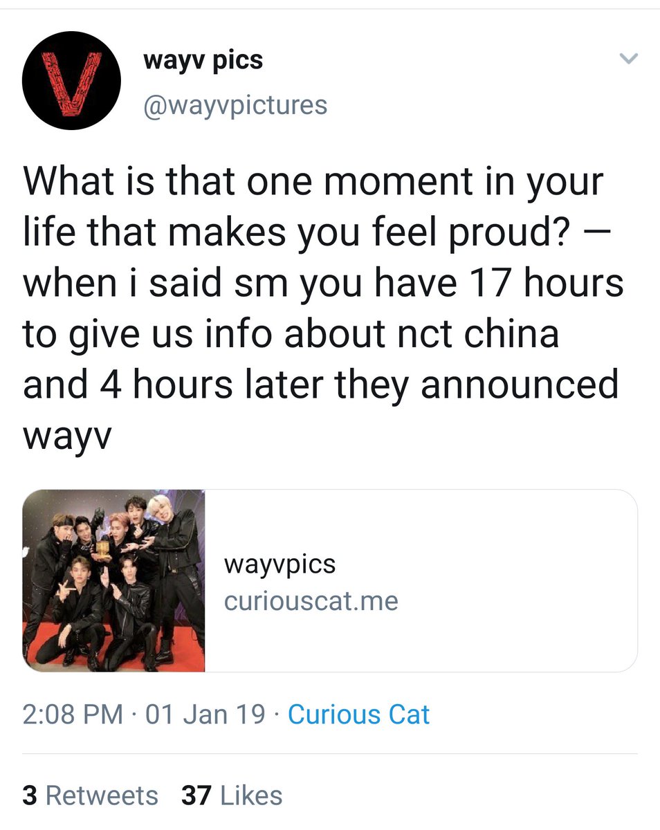 In addition: wayvpics has been around for 2 years, which means they were there for the announcement of WayV in 2018/2019. They went from being ot21 and understanding THAAD issues to disrespecting the relationship WayV has with NCT members.