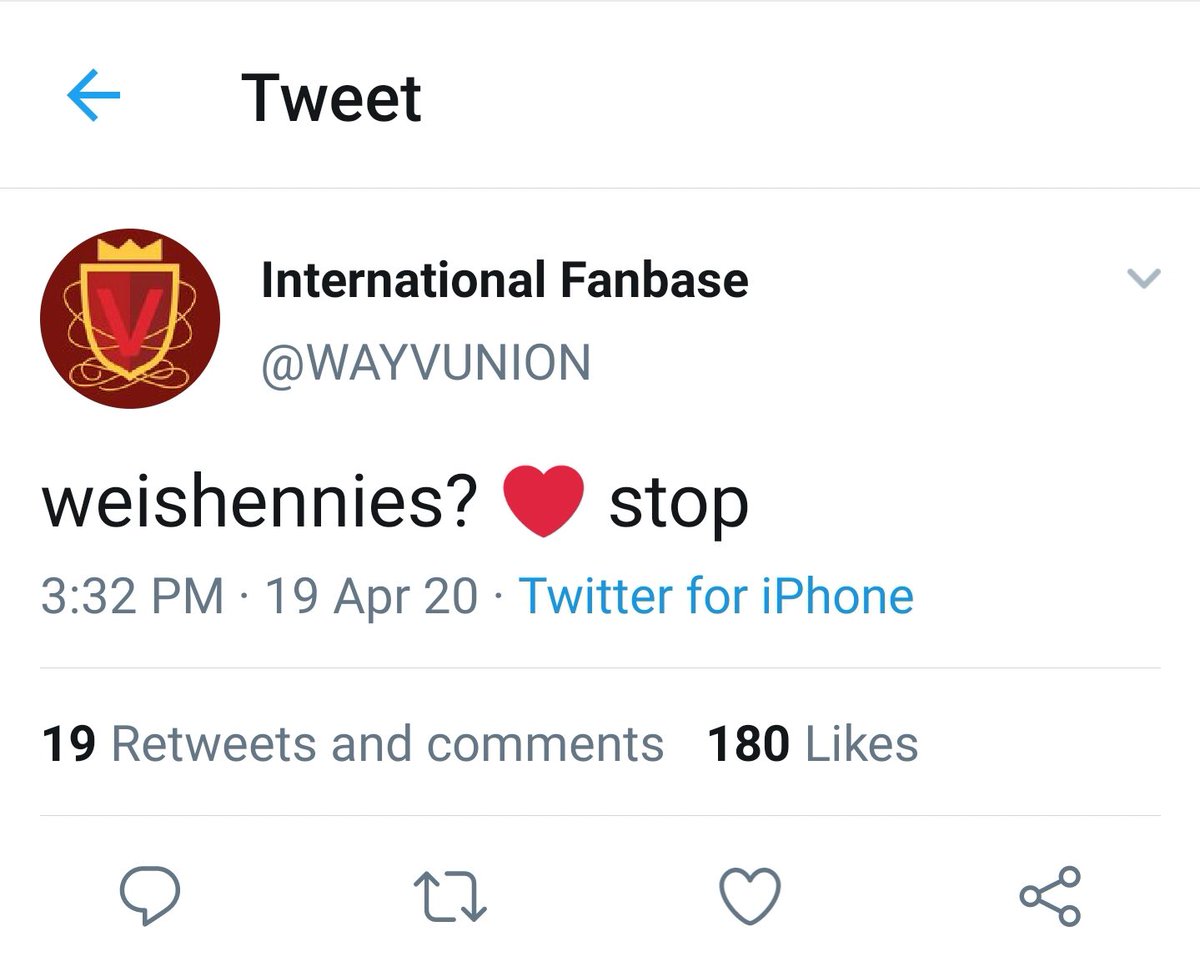 Wayvunion continues to use the name “weishennie” to solidify their stance on the wayv is/isn’t nct debate, but then proceeds to go on weibo where cfans are proudly ot21, and suddenly uses WayZenNi with green hearts, as if not to reveal how they truly act on stan twt.