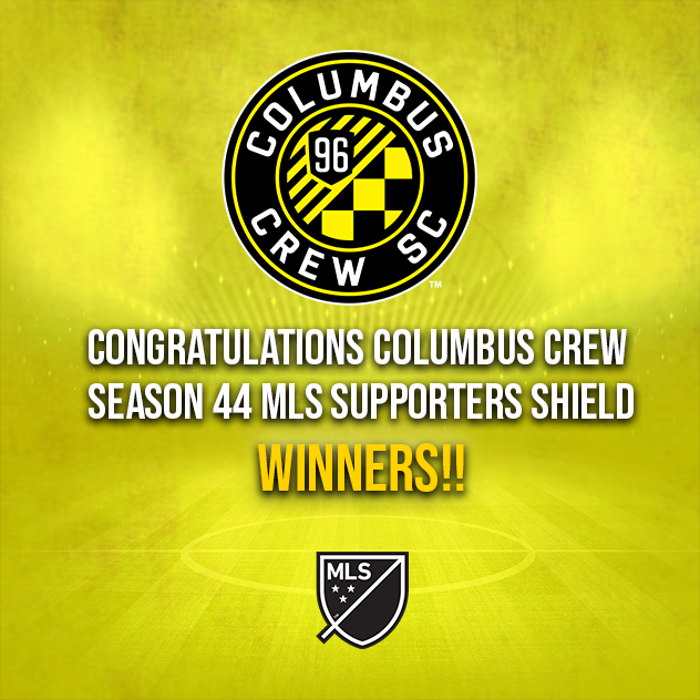 VFLAmericas's tweet photo. *OFFICIAL* - Your S44 MLS Supporters Shield Winners AND back to back champions - Columbus Crew!

It came down to the last day... GG's to all! An emotional and intense last day!

#TheVFL #VFLAmericas https://t.co/mRHXV2yNoZ
