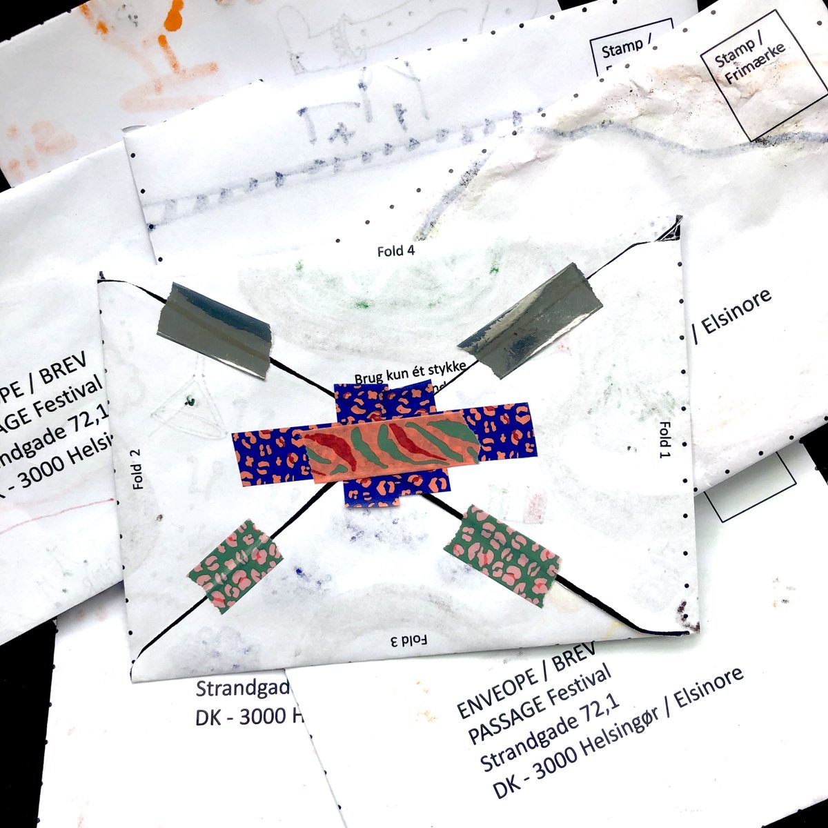 A huge thank you to everyone in UK &amp; Denmark who participated in the ENVELOPE / BREV project which ends today. We're looking forward to swapping your map-art &amp; sending it to a new owner across the sea! Forgot to send? Be quick! <a href="/SOFestival/">SO Festival</a> <a href="/passagefestival/">passagefestival</a> <a href="/ace_national/">Arts Council England</a>