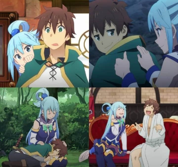 so this anime is about Kazuma x Aqua 's son huh? : r/Animemes