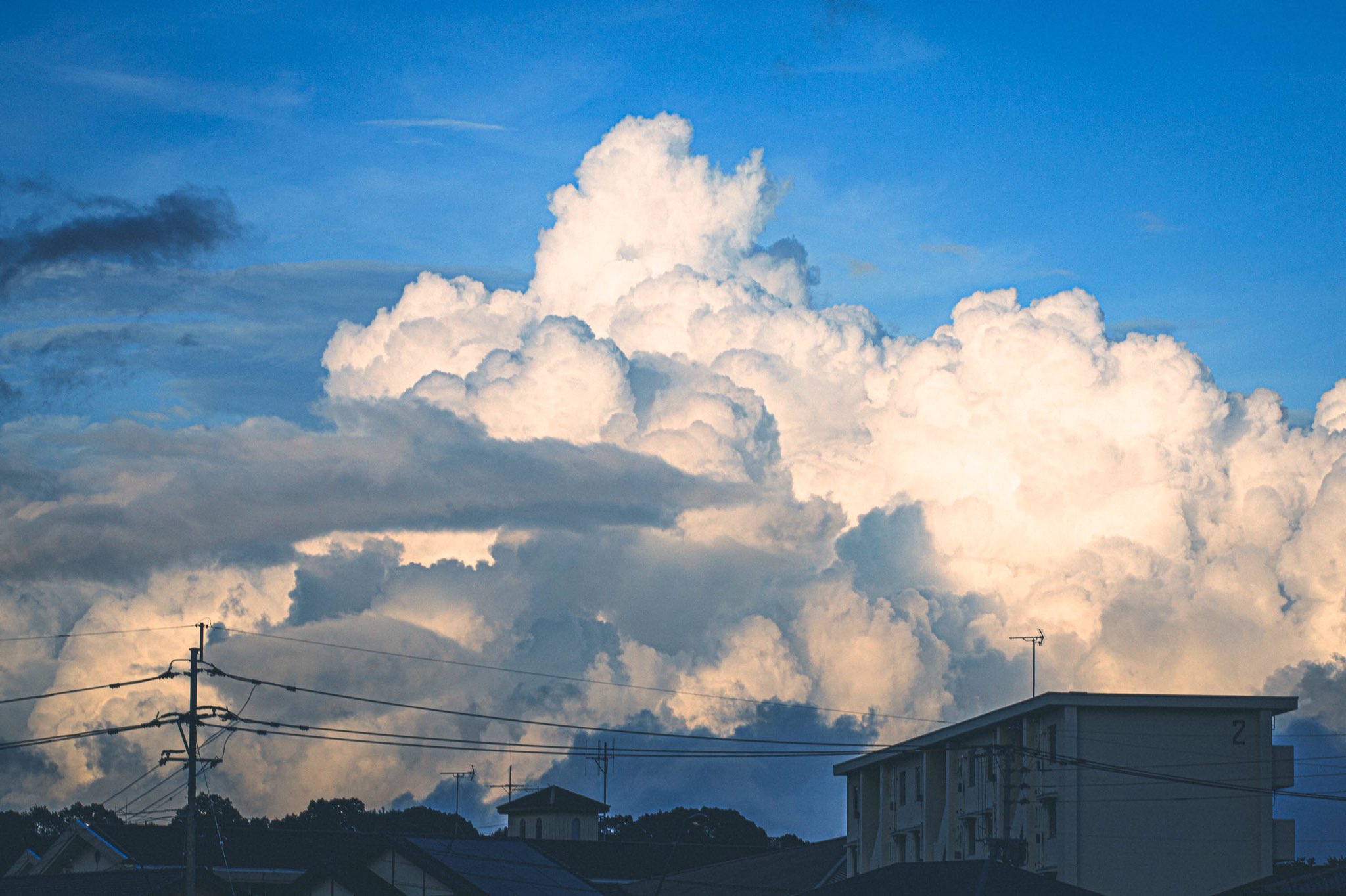 ざきphoto 夕方に現れた入道雲 たぶんラピュタ T Co 0lpie3nszk Twitter