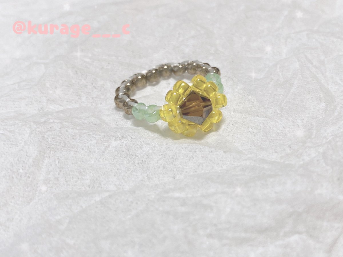 🌻ひまわり🌻

#ビーズリング
#beadsring
#ひまわり
#summer