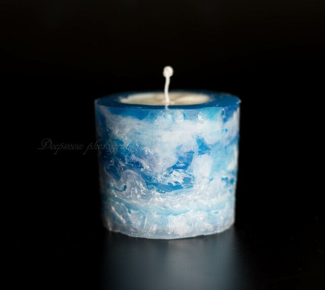 CANDLE ハンドメイド・手芸 青い空と白い雲キャンドル