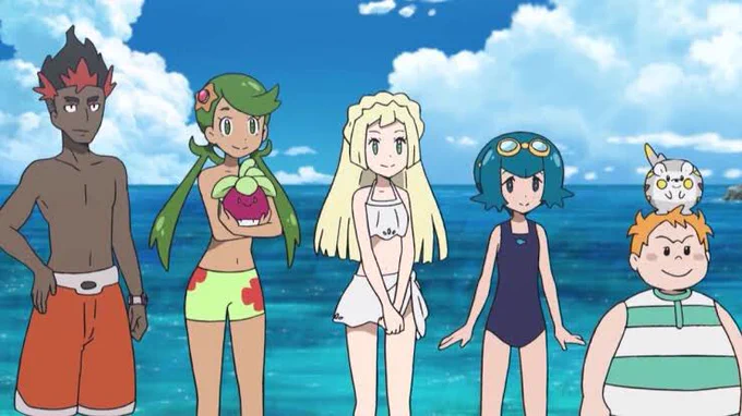他のアニポケヒロインの水着も見たい人用にどうぞ #アニポケ #anipoke 