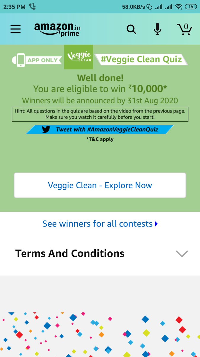 Subhash9dhn's tweet photo. #AmazonVeggieCleanQuiz https://t.co/D0PkpwAuRu